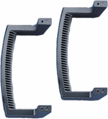 Grab Handle 9.75 Inch Light Gray Aluminum, Fits ProLine Sloped Fronts