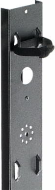 Vertical Tie-Down Cable Manager, fits 1200mm, Black, Steel