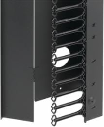 ProLine CableTek Vertical Cable Manager, 1200x700mm, Black, Steel