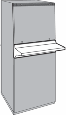 PROLINE-PC Writing Desk, fits 800mm wide, Lt Gray, Steel