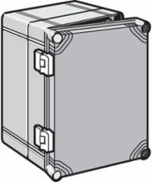 Qline-I Hinge Kit, fits QLine I, 42x52x19mm, Light Gray, Polycarbonate