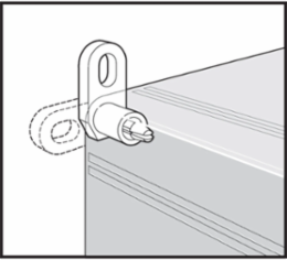 Qline I Mounting Bracket Kit, 40x19x22mm, Light Gray, Polycarbonate