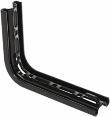 12 Inch L-Bracket, Steel, 1 Inch Width, 6 Inch Height, 10 lbs