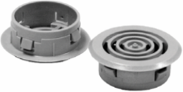 ARIA Round Vent, Smooth Matte, Light Gray, Polymide