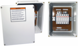 RF Solar Combiner Box, 11.32x9.32x5.39, 3 contacts, Fiberglass
