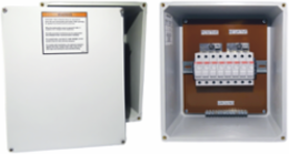 RF Solar Combiner Box, 11.32x9.32x5.39, 4 contacts, Fiberglass