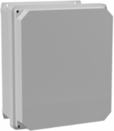 Raised Cover Hinged with Screws Type 4X, 13.62x11.62x7.24, Fiberglass