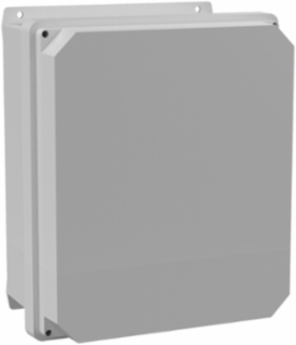 Raised Cover with Screws Type 4X, 13.62x11.62x7.24, Fiberglass