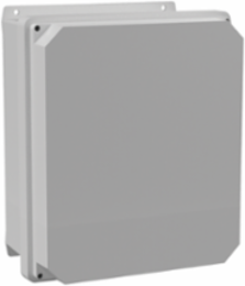 Raised Cover with Screws Type 4X, 13.62x11.62x7.24, Fiberglass