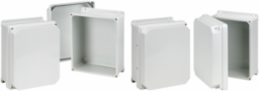 Raised Cover Hinged with Screws Type 4X, 17.48x15.77x9.44, Fiberglass
