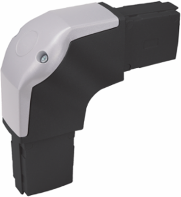 Syspend 180-Max Elbow, 7.68x7.68x3.15, Lt Gray, Aluminum