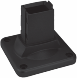 Syspend 180-Max Wall Flange, 4.53x5.09x5.09, Black, Aluminum