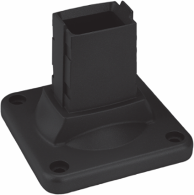 Syspend 180-Max Wall Flange, 4.53x5.09x5.09, Lt Gray, Aluminum