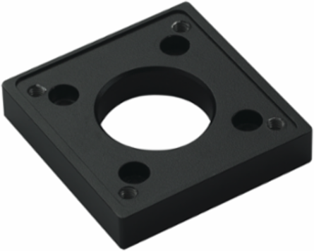 Syspend 281-Max 48mm Round Tube Coupling Adapter, .6x3.15x3.15, Black, Aluminum