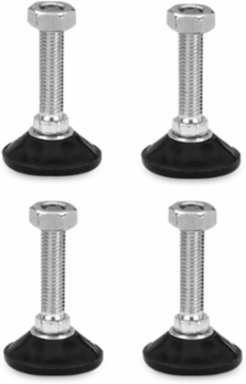 Syspend 281-MAX Adjustable Feet, 60x40x40, Unpainted, Aluminum