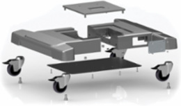 Syspend 281-MAX Flex Base, 591x591x72, Light Gray, Aluminum
