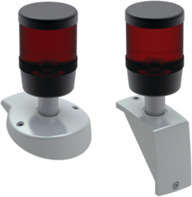 Syspend 281-Max Signal Light Adapter Round, 4.65x4.65x2.05, Gray, Plastic