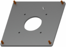 Syspend 180/281-MAX Flex Base Adapter Plate, 242x242x24, Light Gray, Aluminum