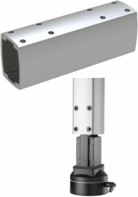 Syspend 281-Max Tube 1000mm, 3.54x2.76x39.37, Anodized, Aluminum