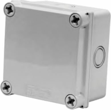 Series 55 Flat Opaque Cover Type 4X, 3.50x3.50x1.64, Lt Gray, Thermoplastic