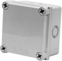 Series 55 Flat Opaque Cover Type 4X, 3.50x3.50x1.64, Lt Gray, Thermoplastic