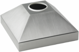 Syspend Sanitary HMI Base Bracket Cover, 4x9x9, Brushed, SS304
