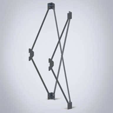 Seismic Bracket Kit, SBK, 1961x710x535mm, Zinc Plated, Mild Steel