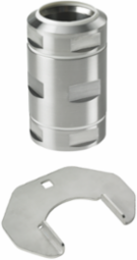 Syspend Sanitary HMI Fixed Coupling, 6x3x3, Brushed, SS304