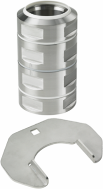 Syspend Sanitary HMI Swivel Coupling, 6.07x3.46x3.46, Brushed, SS304
