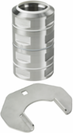 Syspend Sanitary HMI Swivel Coupling, 6.07x3.46x3.46, Brushed, SS304