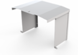 Sun Shade, Small, 8" x 10.5" x 1", White, Aluminum