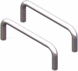 Polished Stainless Steel Handle Kit, 4.32 Inch x 0.31 Inch x 1.50 Inch