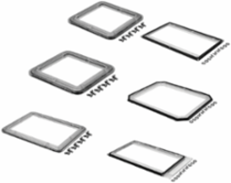 VJ NEMA Window Kit, Transparent, Unpainted, Polycarbonate, SW84X