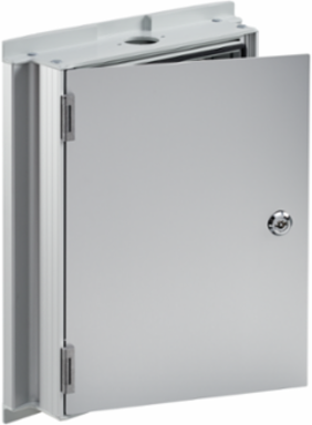 Syspend Aluminum HMI Enclosure Type 12, 325x350x186, Lt Gray, Aluminum