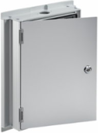 Syspend Aluminum HMI Enclosure Type 12, 350x375x186, Lt Gray, Aluminum