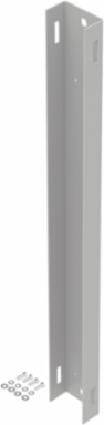 Fiber Optic Cabinet Pole-Mount Kit 22U, Aluminum, Light Gray, 13.5 lb