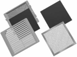 TFP Replacement Filter Type 12 for TFP10 Fan Quantity 5, 10-inch, Light Gray, Aluminum