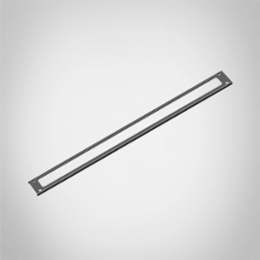 19 Inch Blind 1U Enclosure Accessory, Mild Steel, Light Gray, Powder Coated