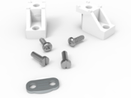 Isolator for 12x3 Inch Copper Bar, Light Gray Plastic, 27x40x20mm