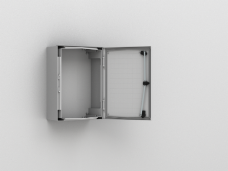 Wall mounted, 415x315x170, Compact enclosure, 1-door, no MP, polyester, IP65