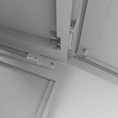 Hinge Kit Cover Plate, 70mm x 24mm x 16mm, Mild Steel, Plated