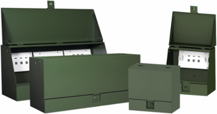 Utility Junction Cabinet, 30.00x30.00x19.00, Green, Steel