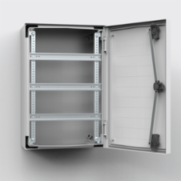 Adjustable Mounting Frame 615x415 mm, Galvanized Steel, for DIN Rails