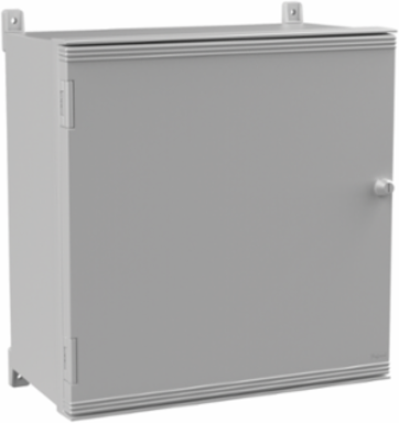 Ultrx Enclosure Solid Door Type 4X, 600x600x300mm, Lt Gray, Fiberglass