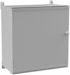 Ultrx Enclosure Solid Door Type 4X, 600x600x300mm, Lt Gray, Fiberglass