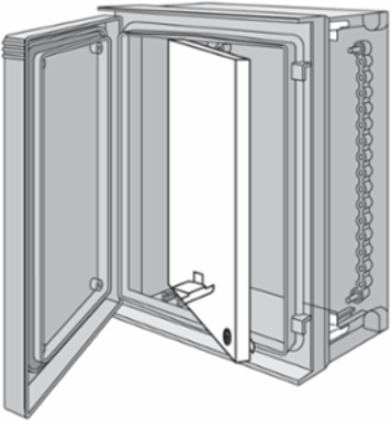 Ultrx Swing-Out Panel, fits 775x612mm, White, Steel