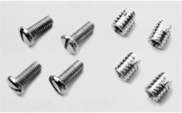 Ultrx Screw Insert Kit, #10-32, Polished, Brass