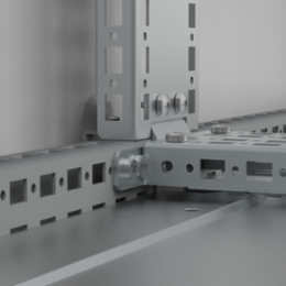 Steel Mounting Bracket Kit for 1200mm Enclosures, Plated Finish