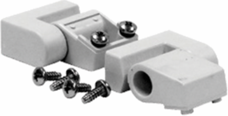 VJ Non-Metallic Hinge Kit VJNMHRAL7035, Mill, Stainless Steel 316