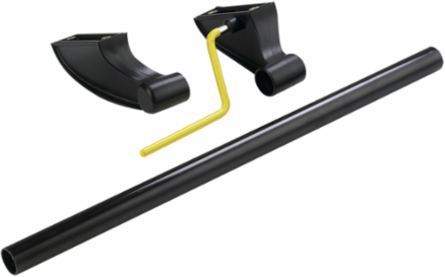 Replacement Release Handle, 3.88x1.38x19.3, Black, Plastic